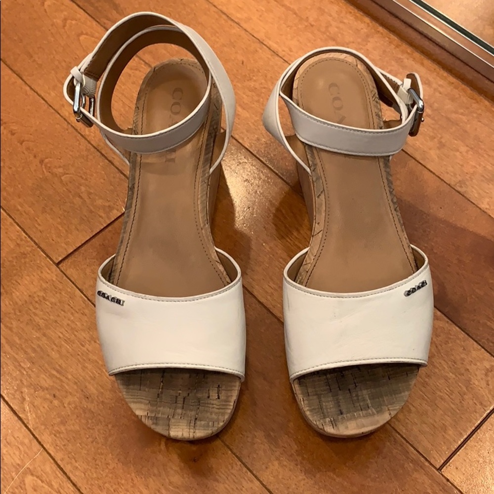 COACH platform wedges
